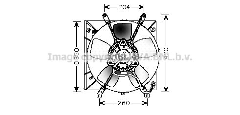 AVA QUALITY COOLING Вентилятор, охлаждение двигателя MT7506